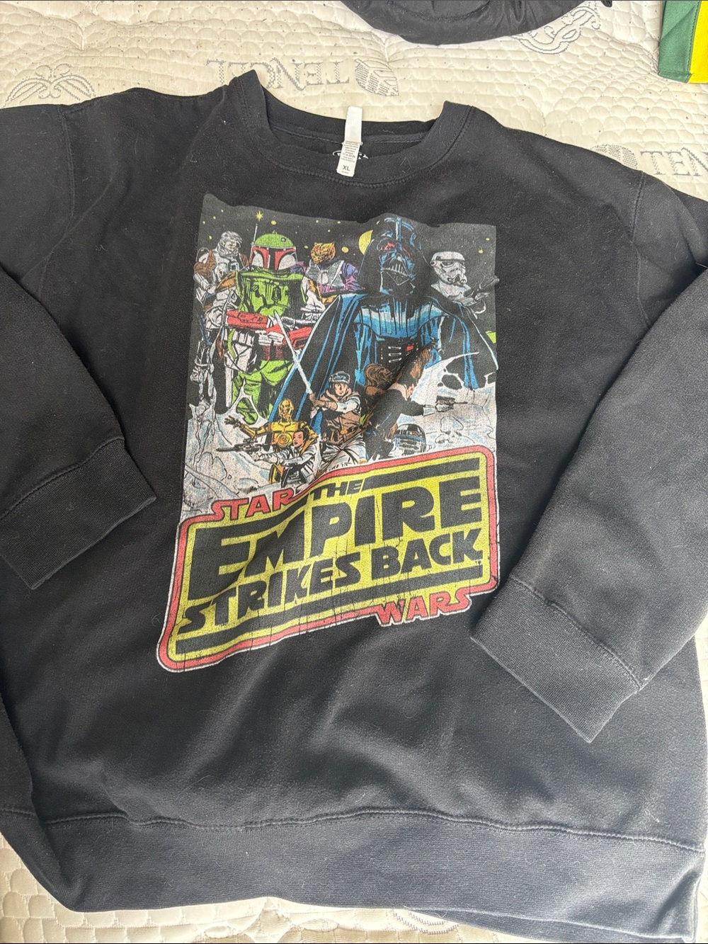Black Star Wars 'The Empire Strikes Back' Crewneck Sweatshirt